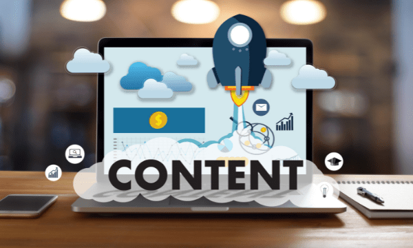 computer e grafica content marketing